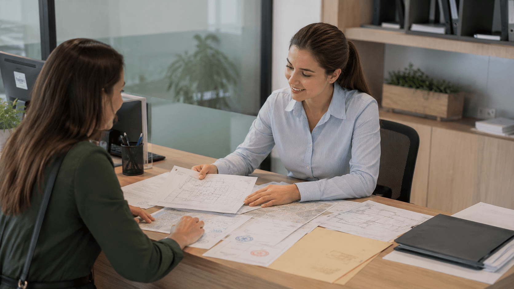 Consulenti AttiChiari al lavoro con un cliente